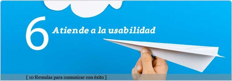Atiende a la usabilidad